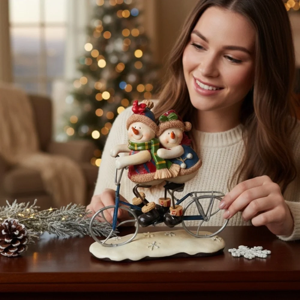 Charming Snowman Couple Holiday Decor